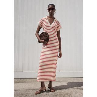 MANGO TUNIS Vestito Lungo a Righe  