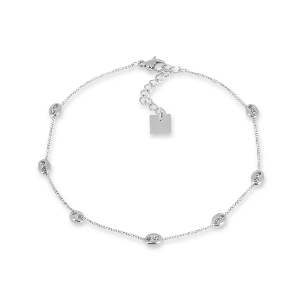 ZAG Bijoux - Fusskette, 21+3CM, Grau 3
