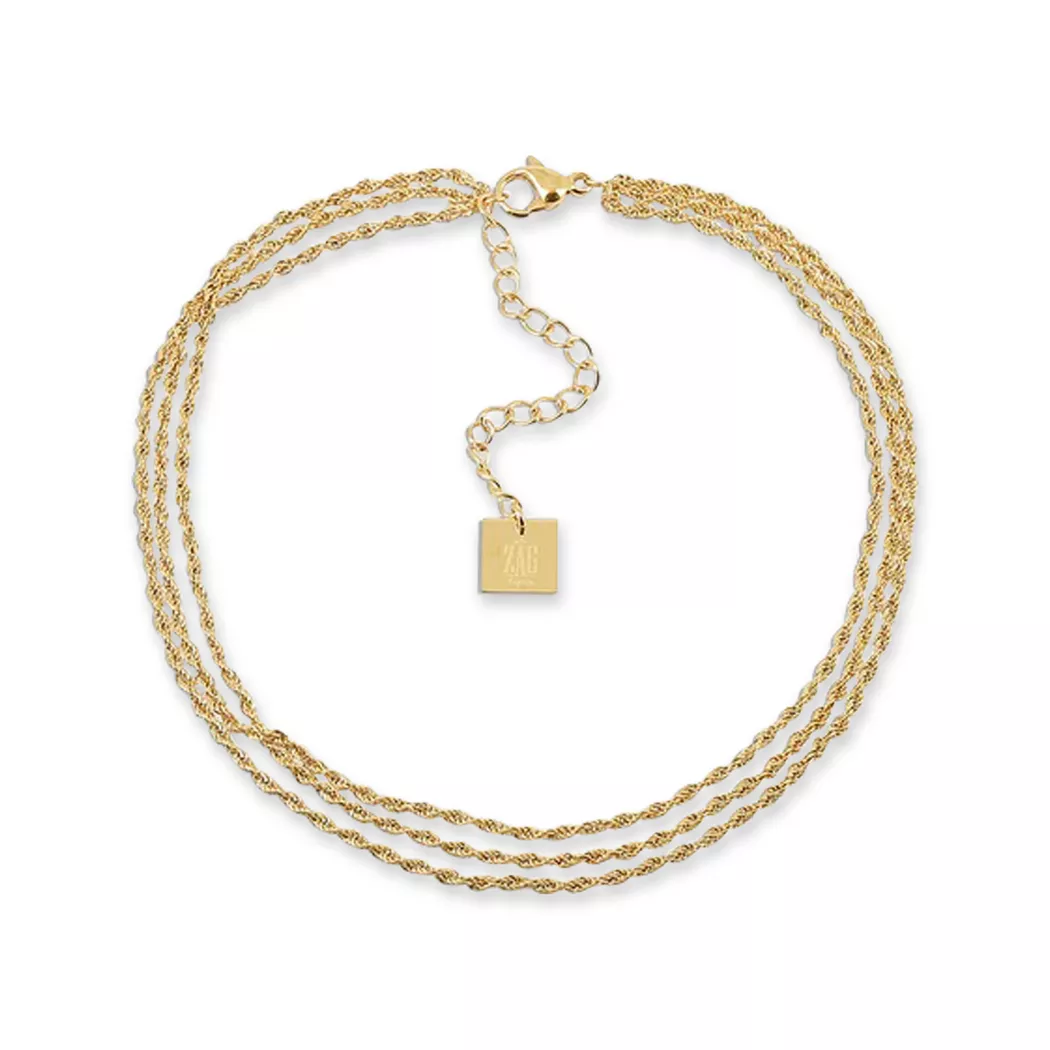 ZAG Bijoux - Fusskette, 21+3CM, Gold