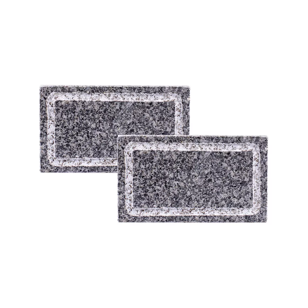 Kadastar - Ersatzstein-Set für Hotstone, 11 x 18 cm, Grau