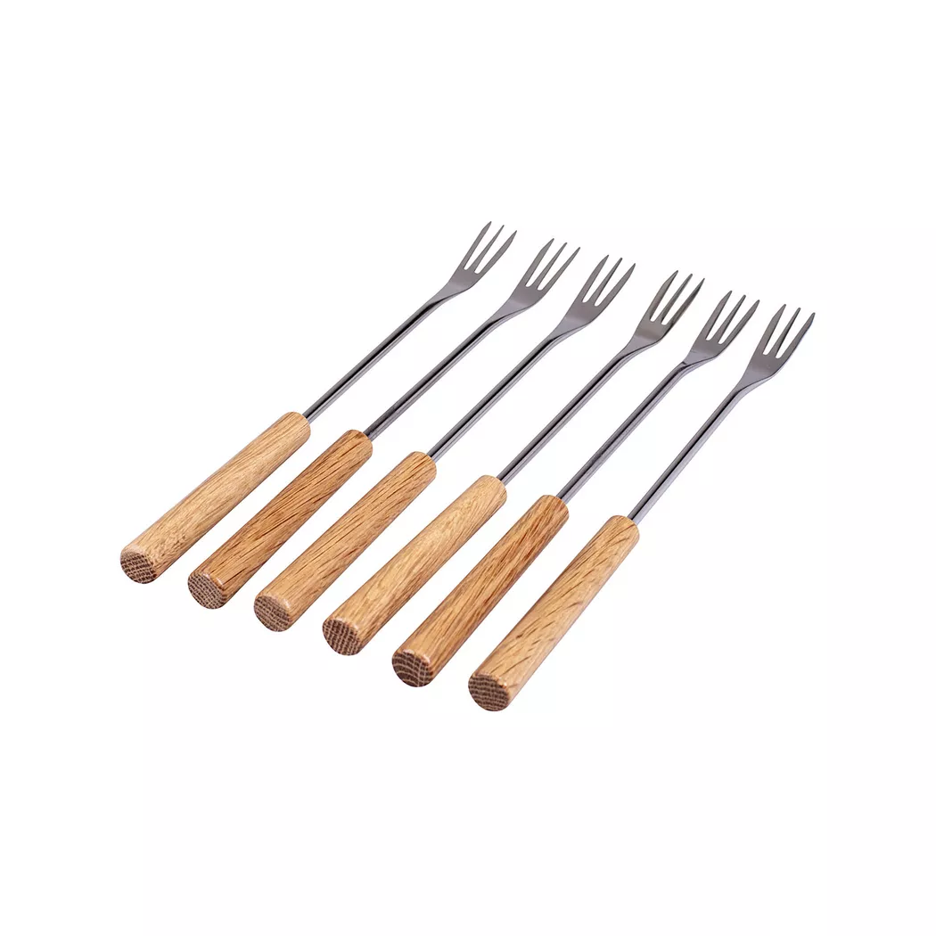 Kadastar - Käsefonduegabeln-Set, 26cm, Braun 2
