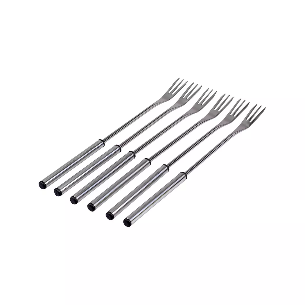 Kadastar - Käsefonduegabeln-Set, 26cm, Chrom