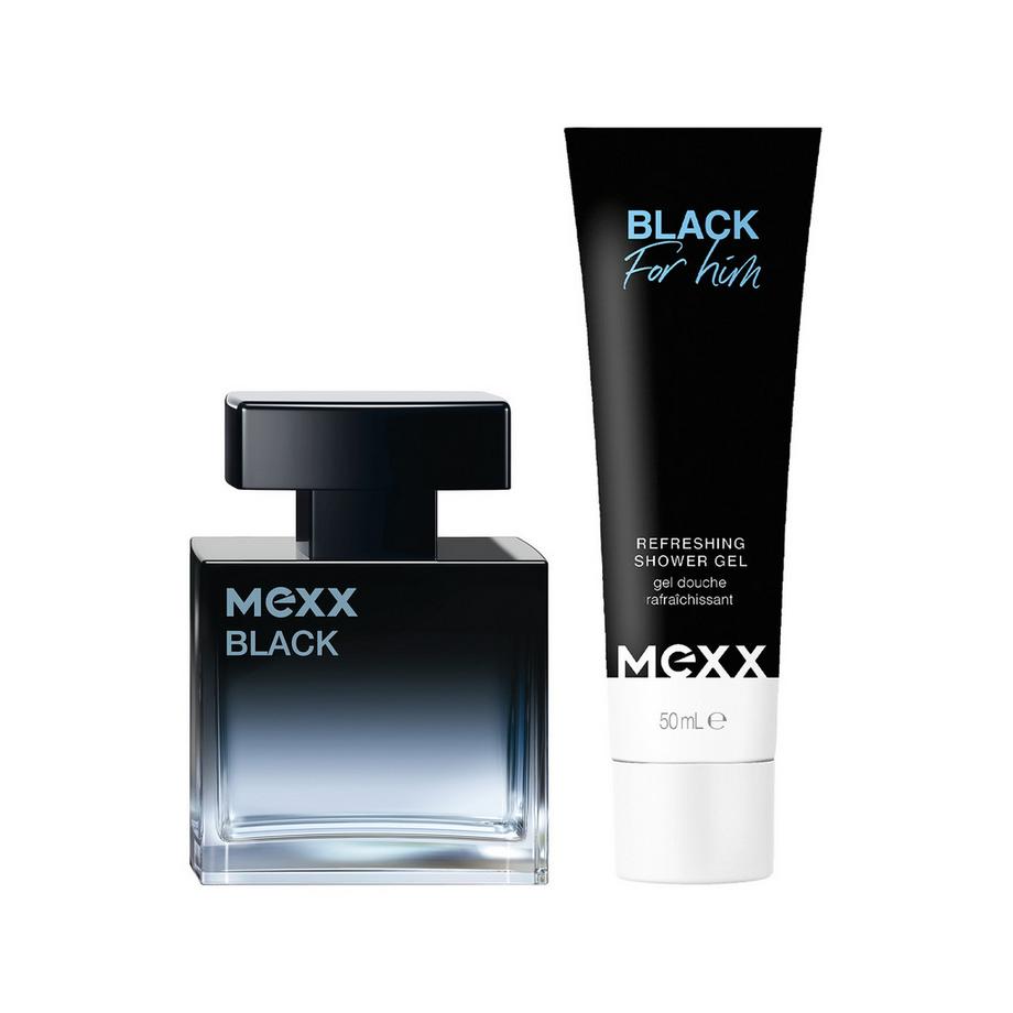 MEXX Black For Him Eau de Toilette set regalo  