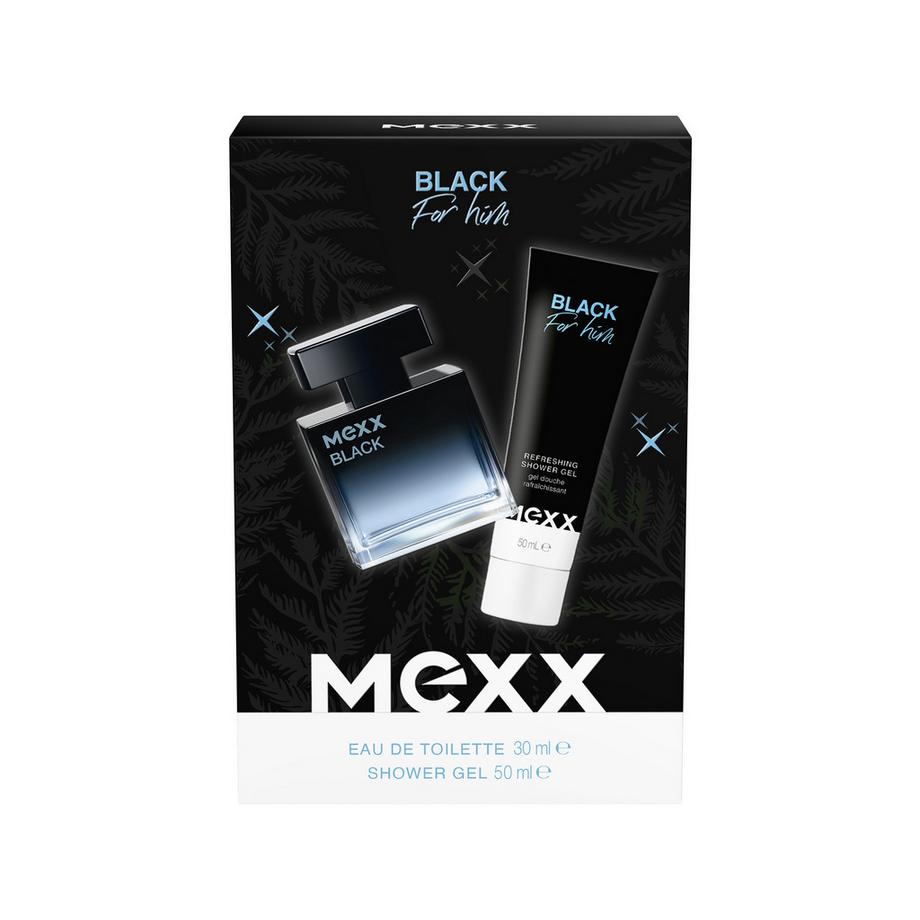 MEXX Black For Him Eau de Toilette set regalo  