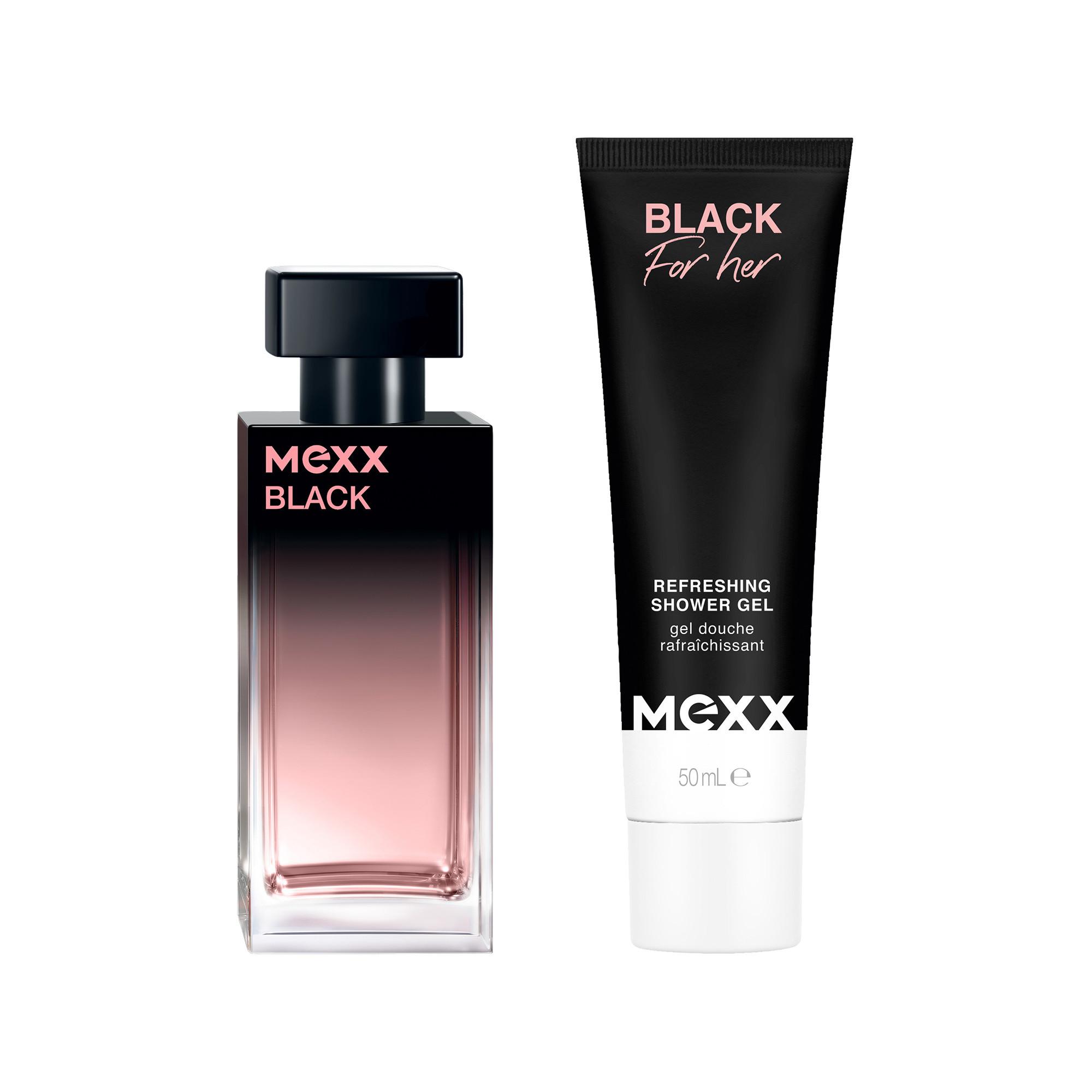 MEXX Black For Her Eau de Toilette Geschenkset  