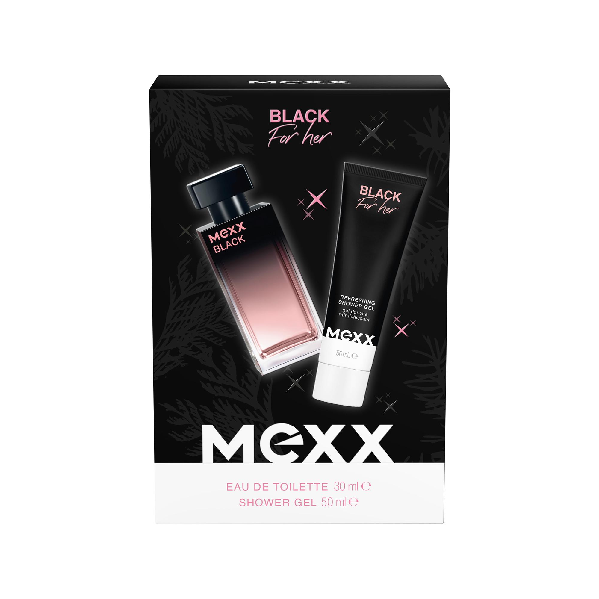 MEXX Black For Her Eau de Toilette Geschenkset  