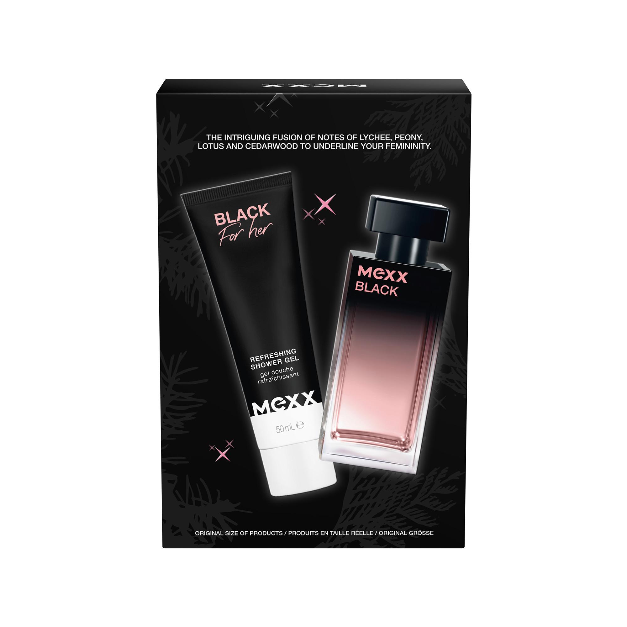 MEXX Black For Her Eau de Toilette Geschenkset  