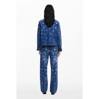 Desigual Jeansjacke Gänseblümchen Print  