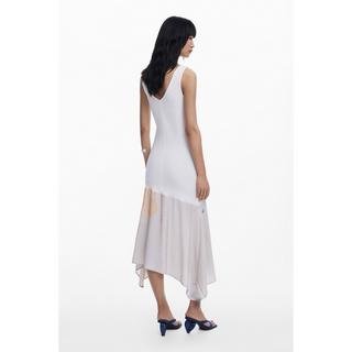 Desigual Robe sans manches col en V avec ourlet imprimé  