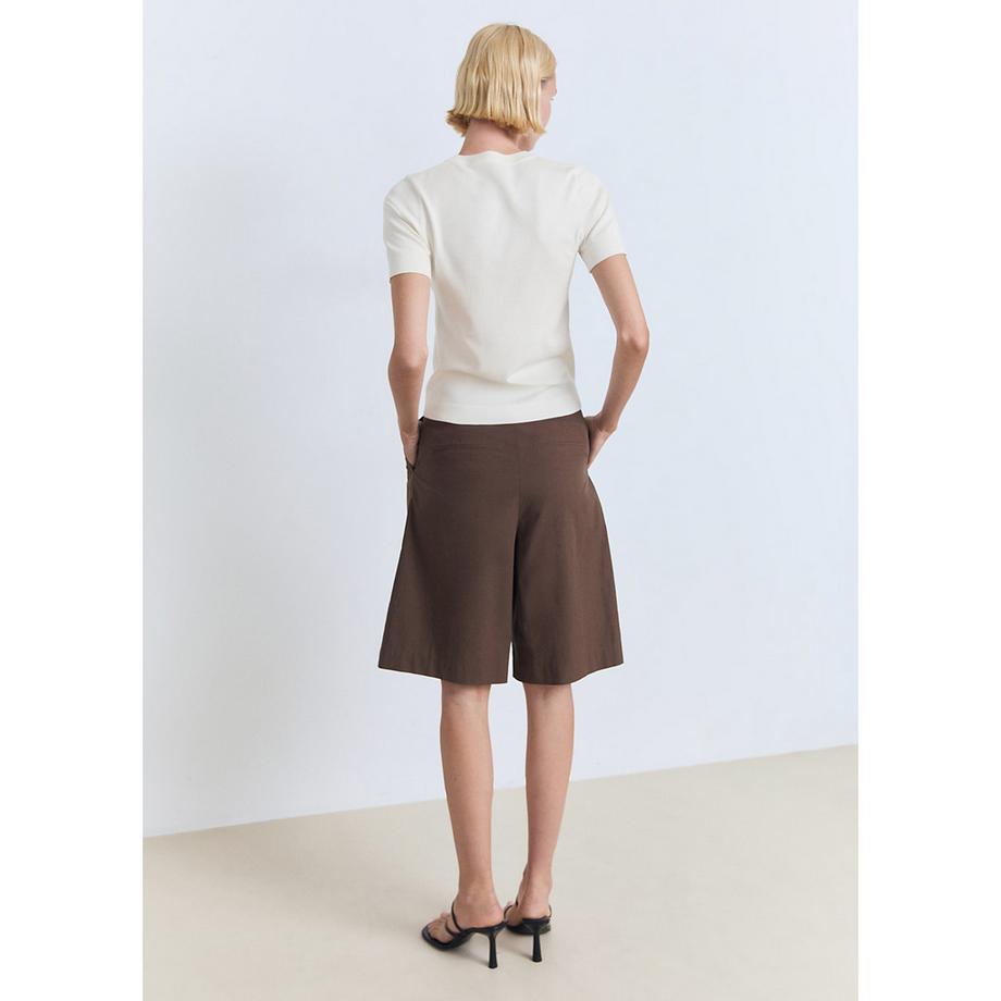 MANGO BASIC Maglione Maniche Corte Girocollo  