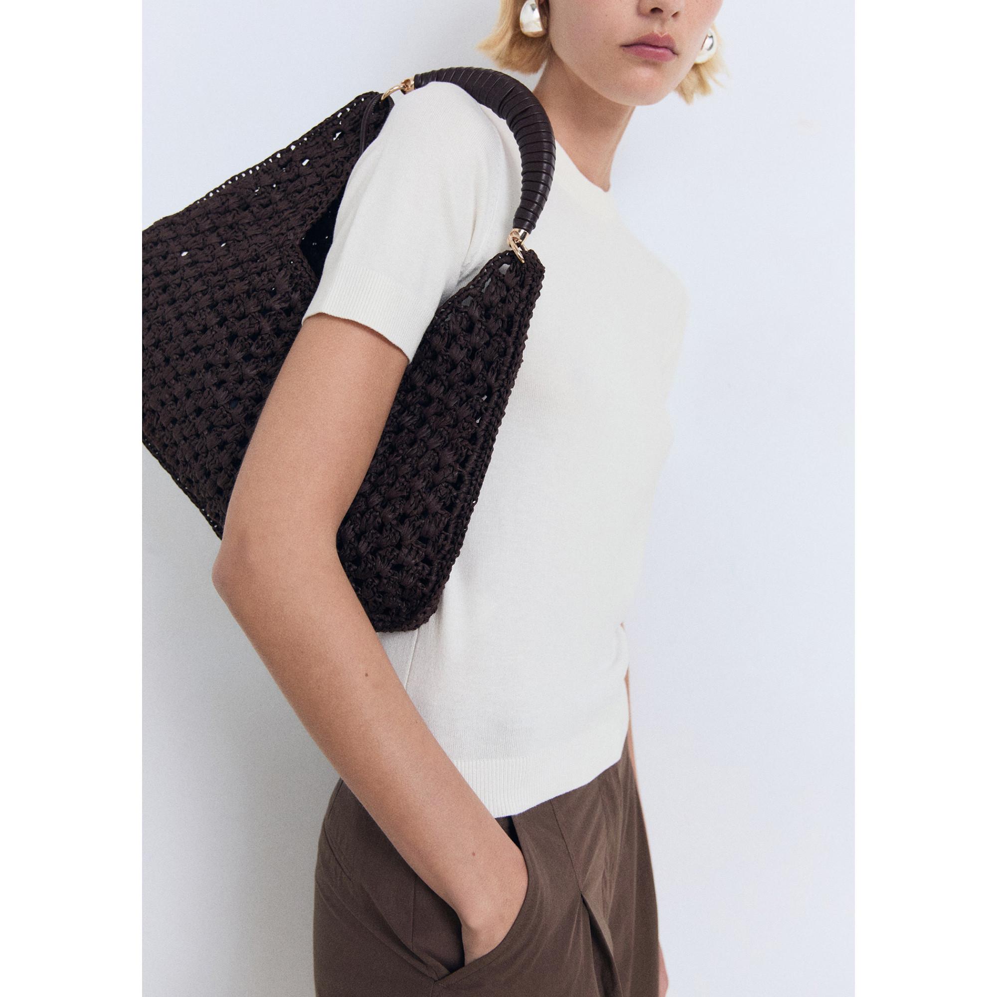 MANGO BASIC Kurzarm Rundhals Pullover  