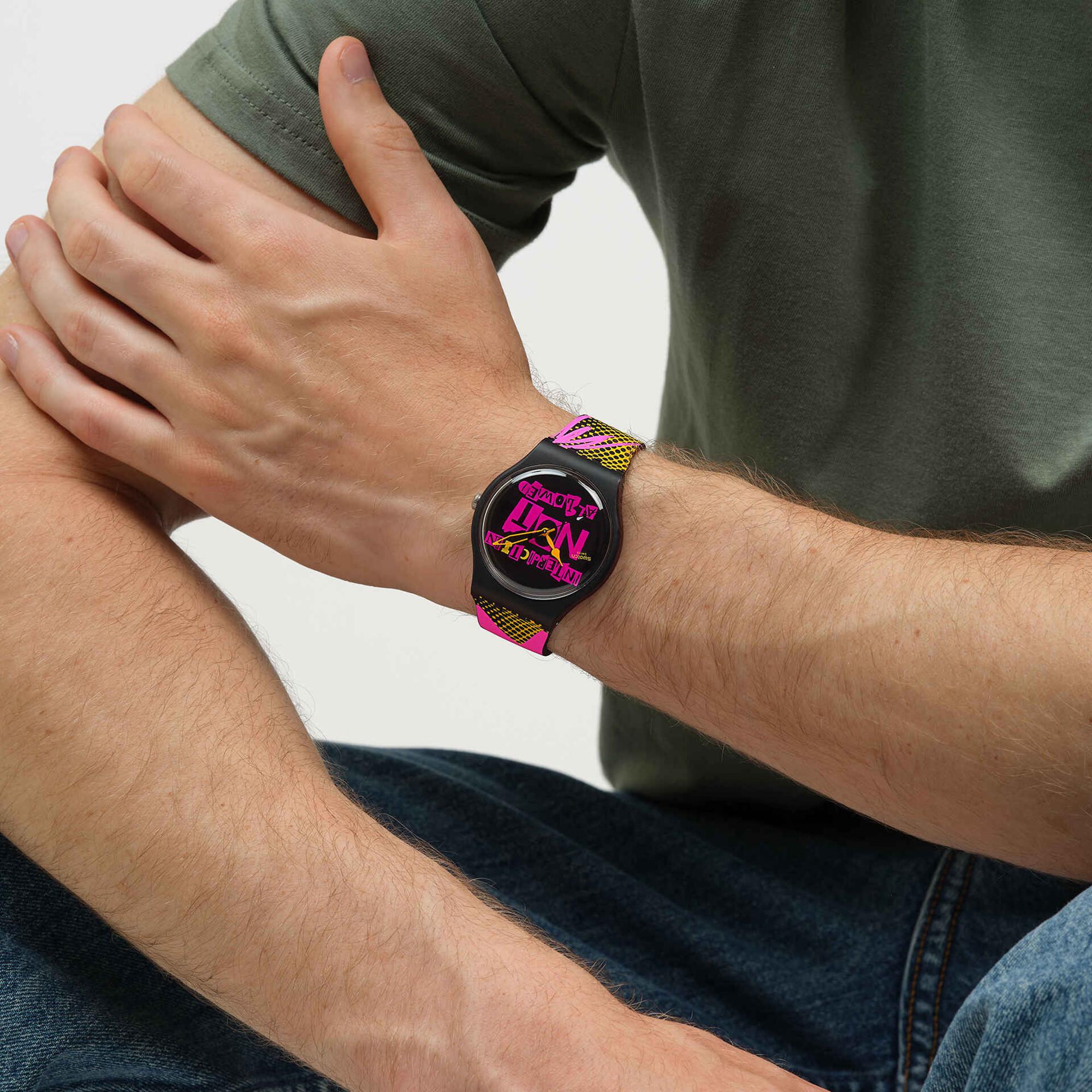 swatch DISTORT MODE Analoguhr 