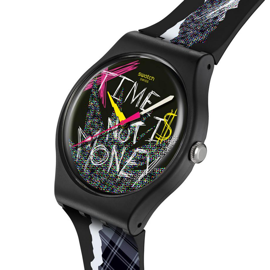 swatch BLANK CHECK Analoguhr 