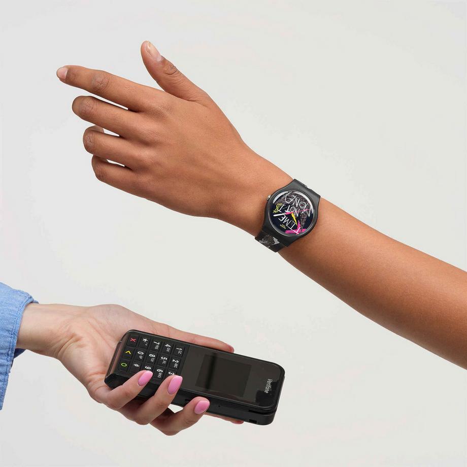 swatch BLANK CHECK Analoguhr 