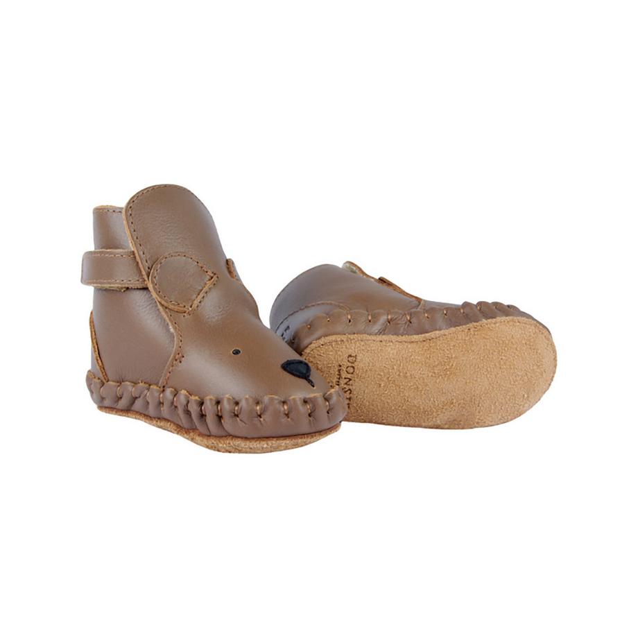 Donsje Amsterdam Schuhe Bär Chaussons Bébé Motif Ours  