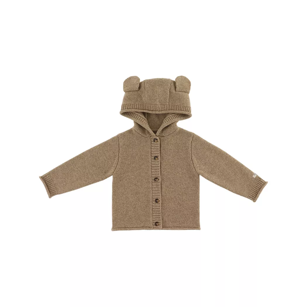 Donsje Amsterdam - Pullover, Cardigan Brittan, 0-3M, Braun