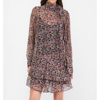 LIU JO Abito in Chiffon di Seta Floreale  