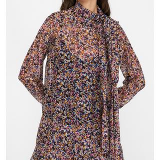 LIU JO Abito in Chiffon di Seta Floreale  