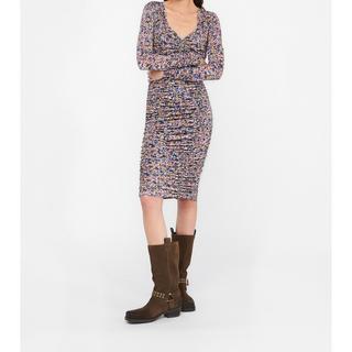 LIU JO Abito Midi Maniche Lunghe Scollo a V  