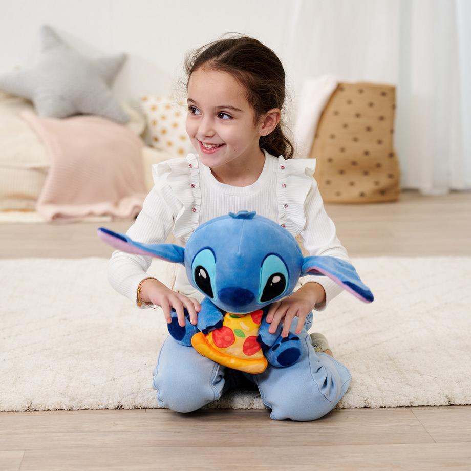 Simba  Stitch peluche con pizza 