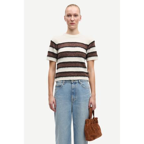 Samsøe Samsøe SACIAN Gestreiftes Kurzarm T-Shirt  
