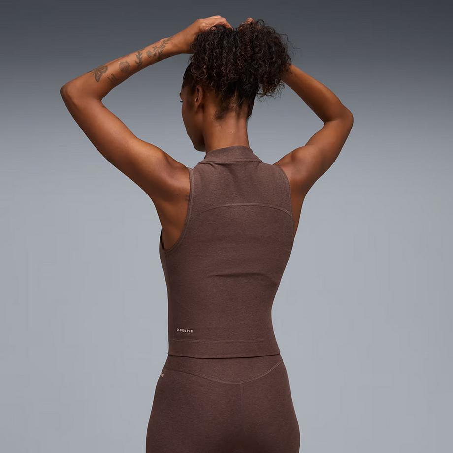 PUMA W Cloudspun 1/4 Zip Tank Tank Top 