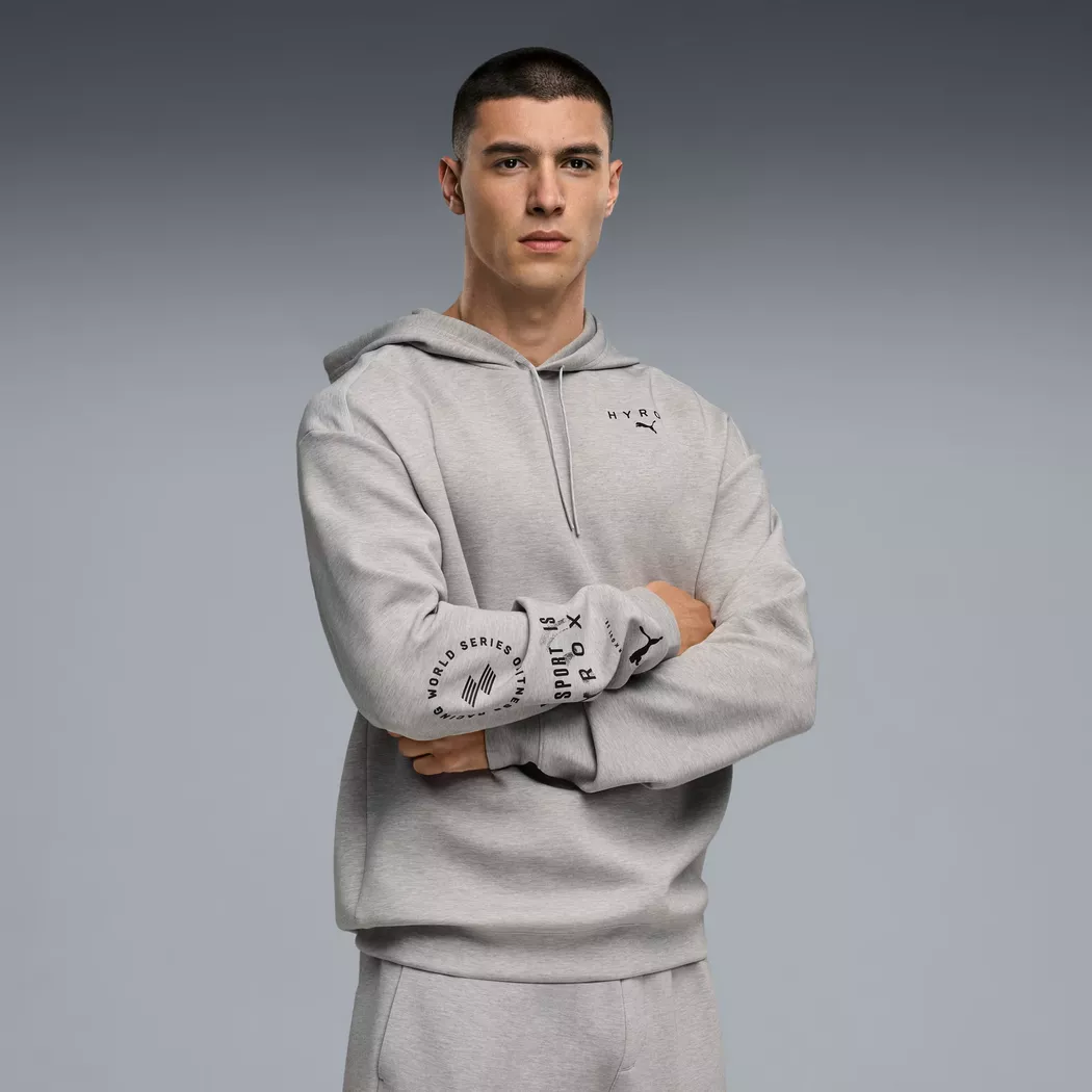 Puma Sweat à Capuche X Hyrox Cloudspun Light Grey Heather S