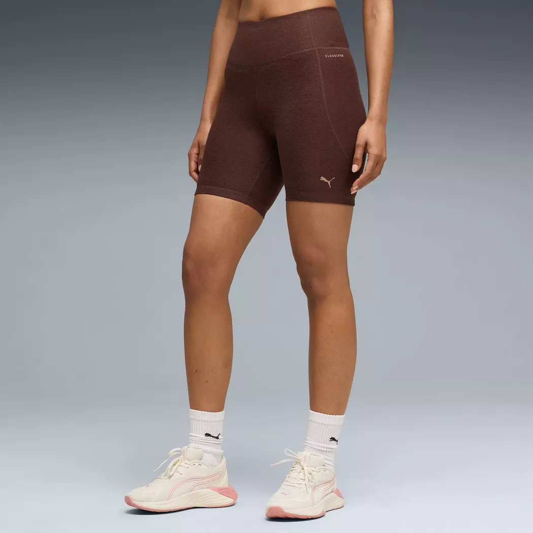 PUMA CLOUDSPUN Women's Bike Shorts Chocolate Brown Size L