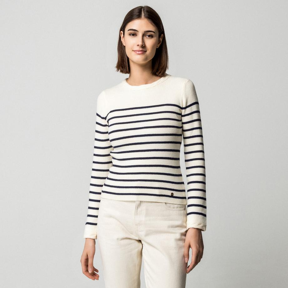 La Petite Etoile Maglione Rigato Intrecciato  