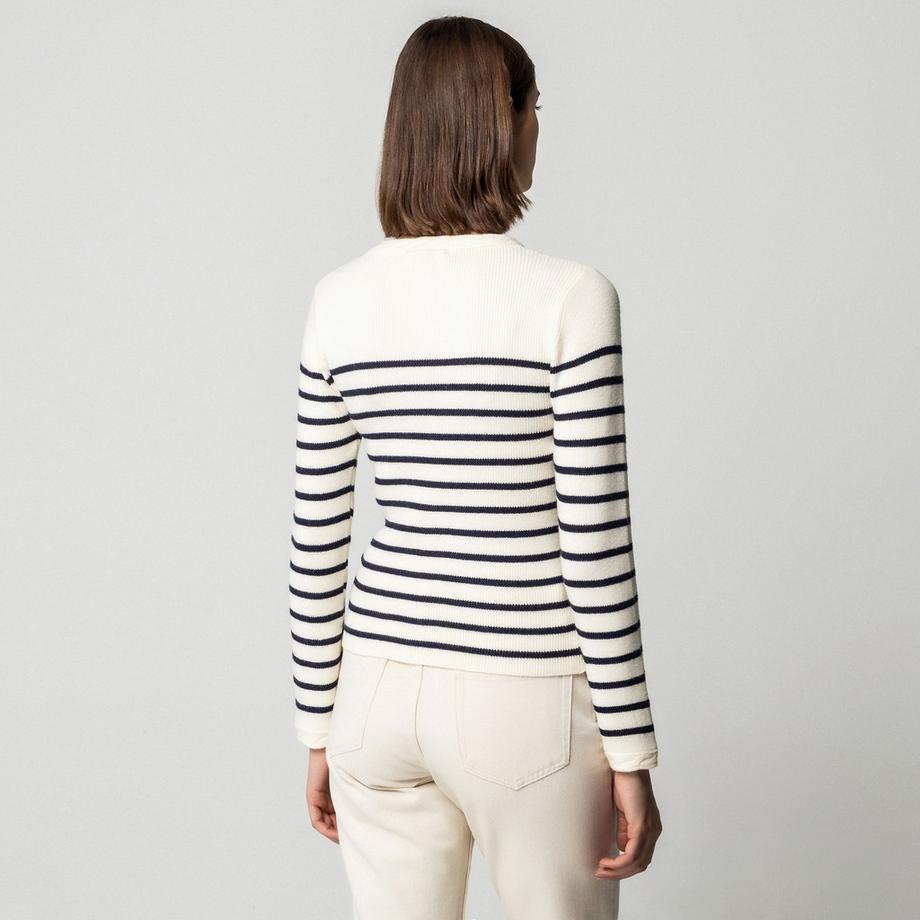 La Petite Etoile Maglione Rigato Intrecciato  