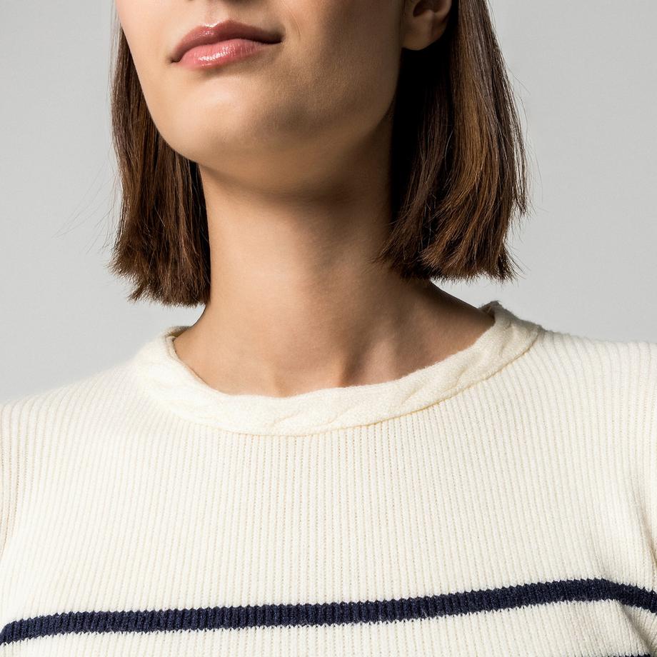 La Petite Etoile Maglione Rigato Intrecciato  