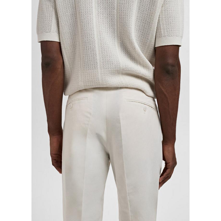 Mango Man Slim Fit Bundfalten Anzughose  