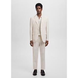 Mango Man Slim Fit Bundfalten Anzughose  