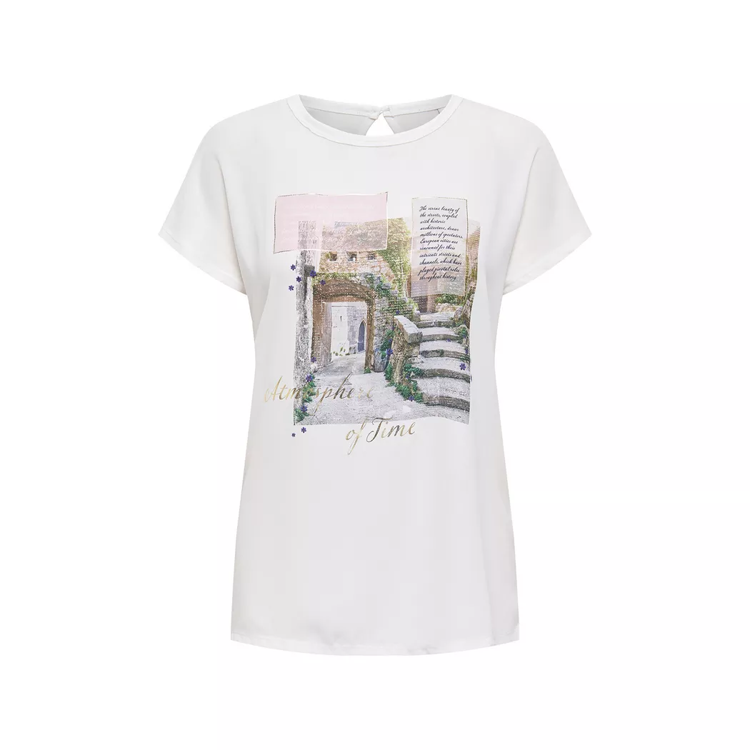 Only - T-Shirt, für Damen, Weiss Größe L