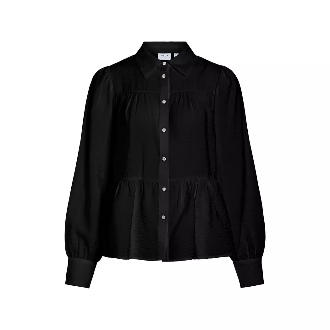 VILA - Bluse, für Damen, Black, Größe 38