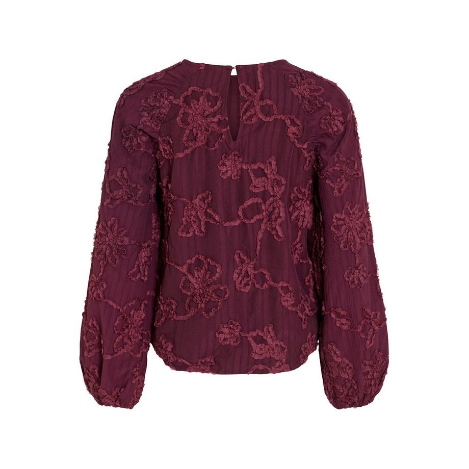 VILA Bluse Blumenstickerei  