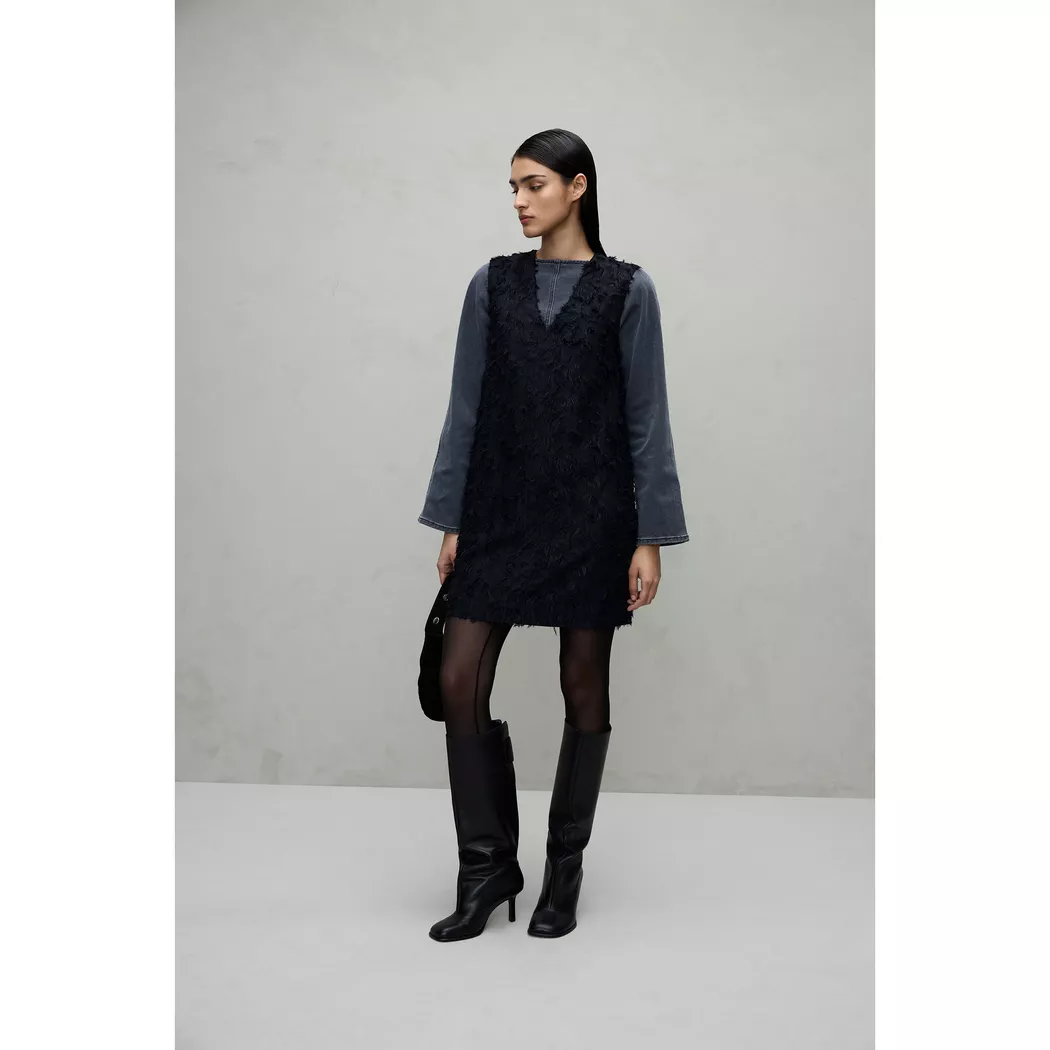 VILA - Kleid, für Damen, Black, Größe 34