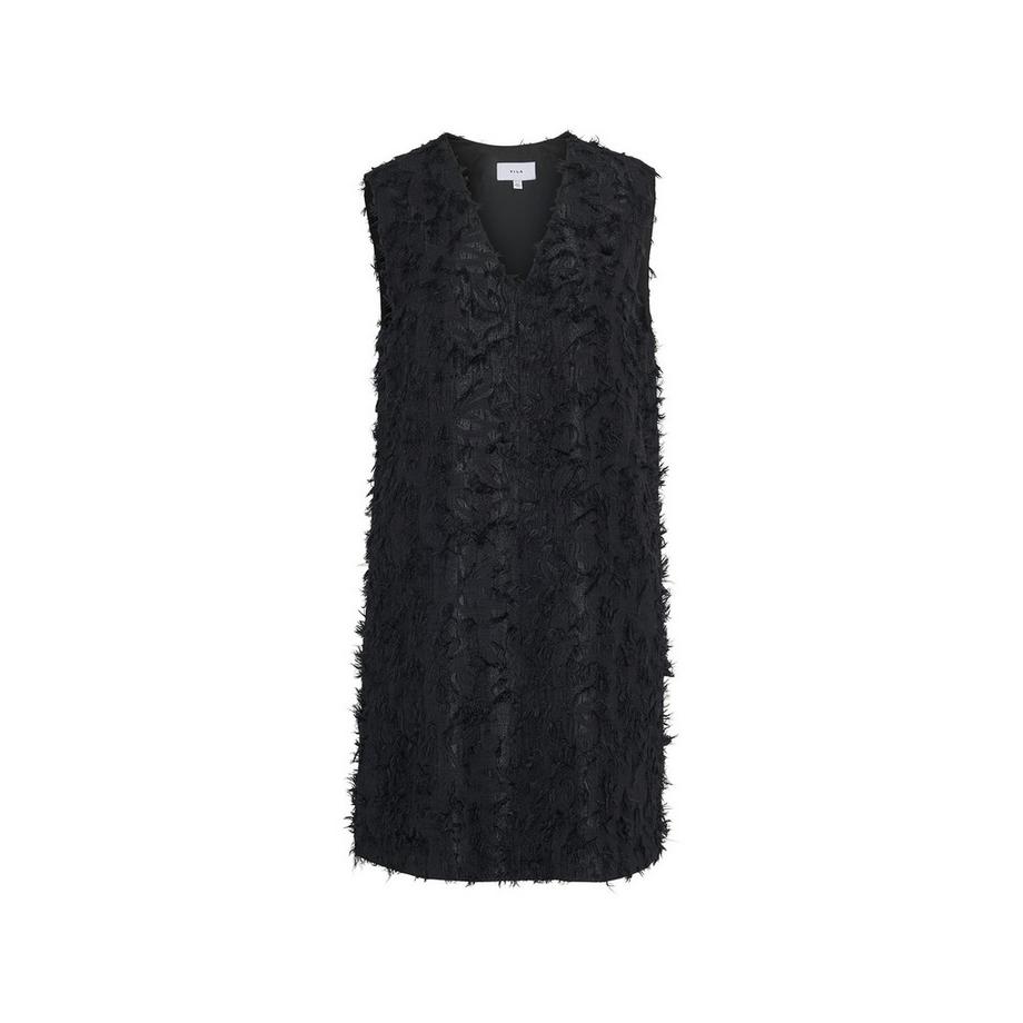 VILA Viwagne Ärmelloses V-Ausschnitt Midikleid  
