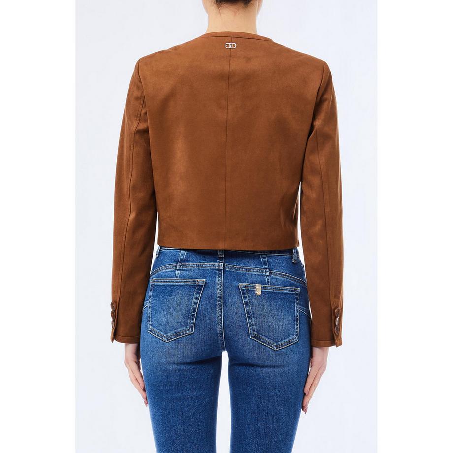 LIU JO Giacca Blouson Corta con Bottoni  