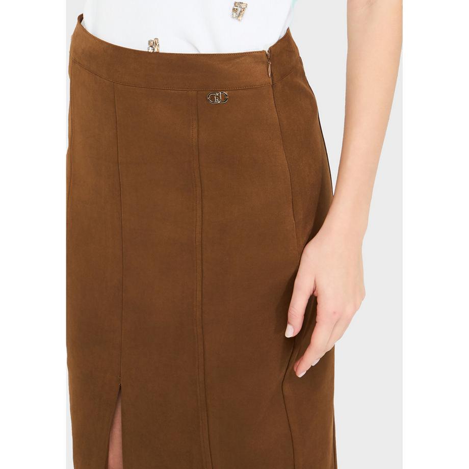 LIU JO Midi Rock mit Schlitz  