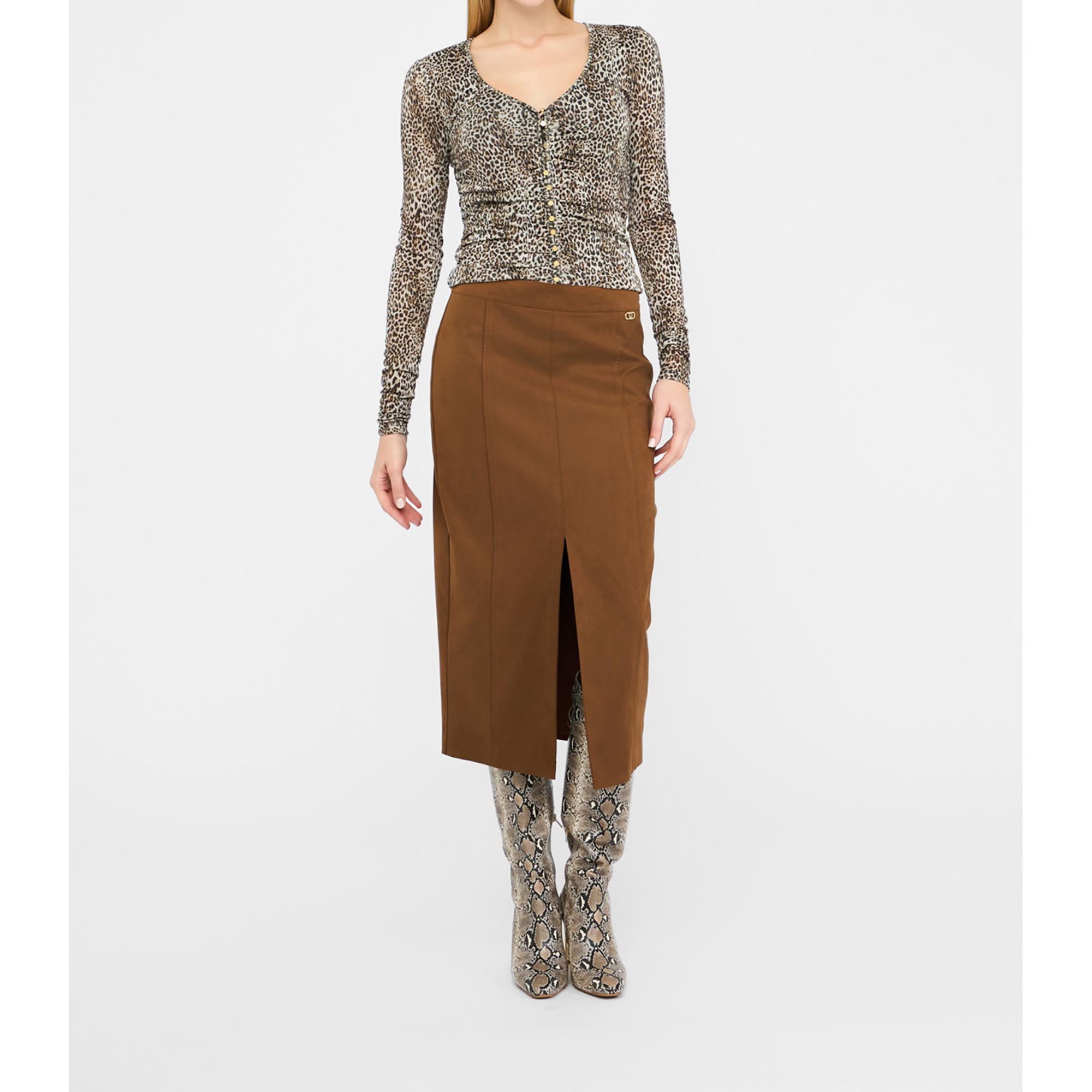 LIU JO Jupe Midi avec Fente  