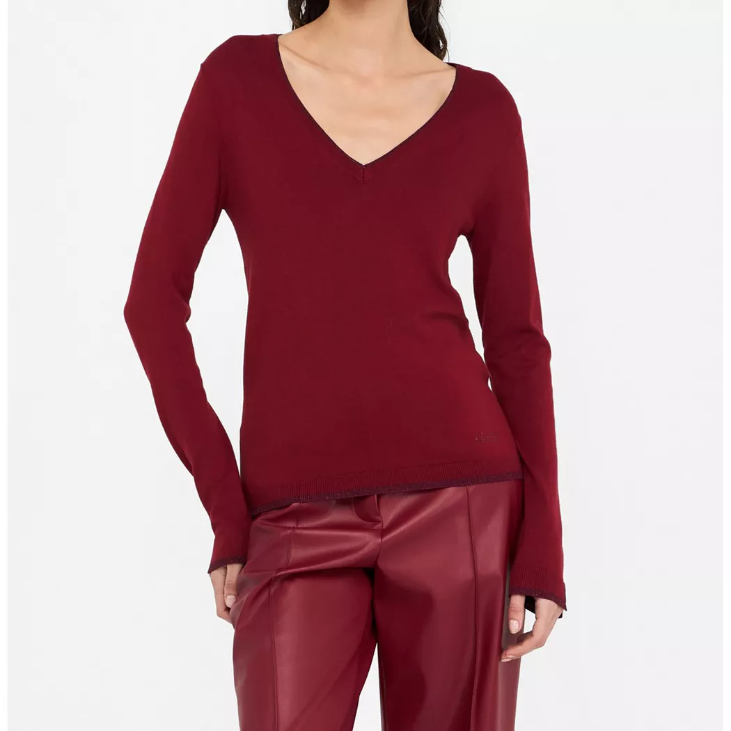 LIU JO - Pullover, für Damen, Bordeaux, Größe XS