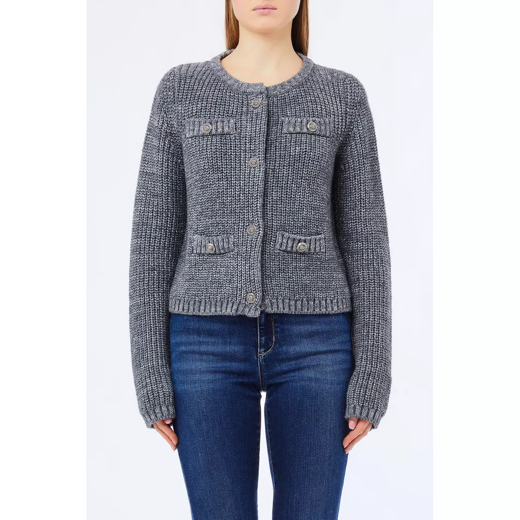 LIU JO - Cardigan, für Damen, Anthrazit, Größe L