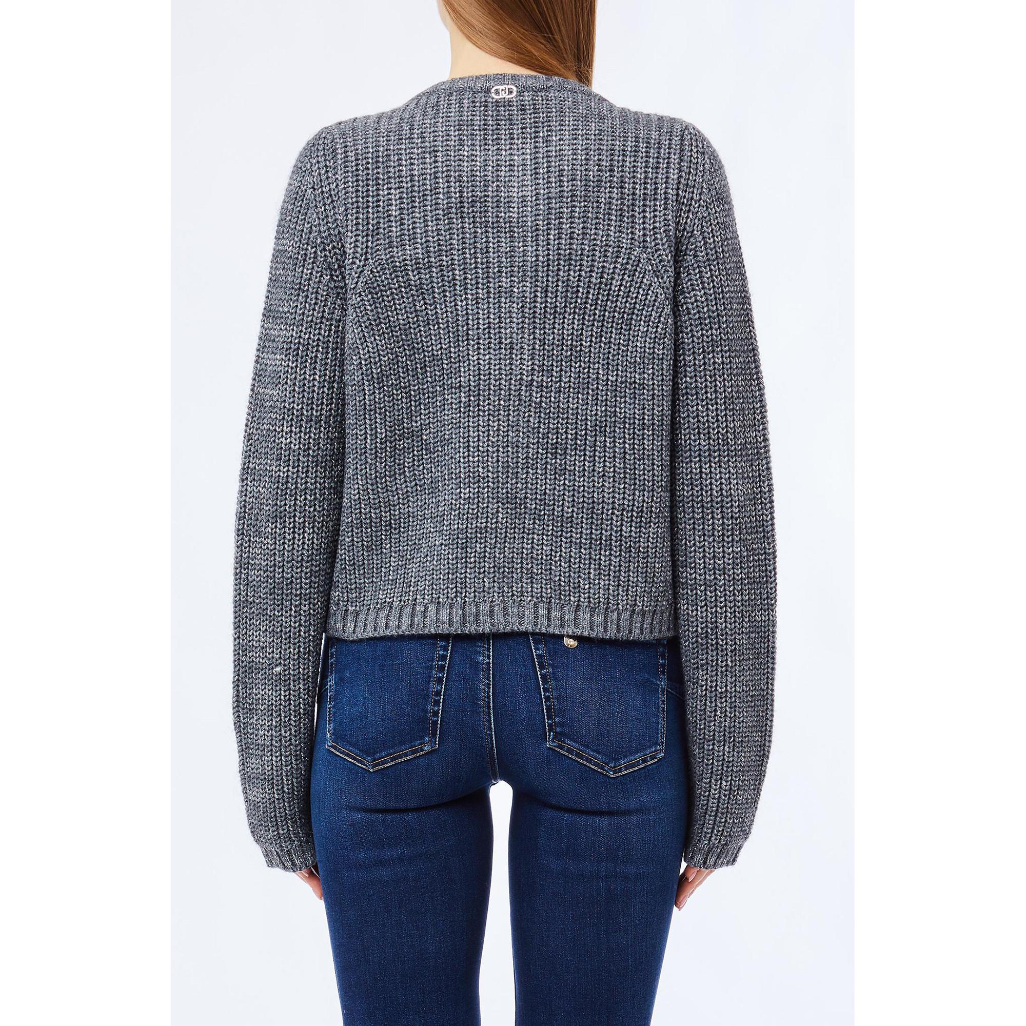 LIU JO Cardigan Scollo Rotondo  