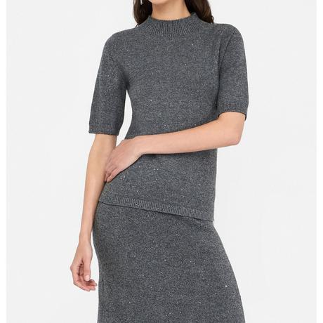 LIU JO Pullover Manica Corta Collo Alto  