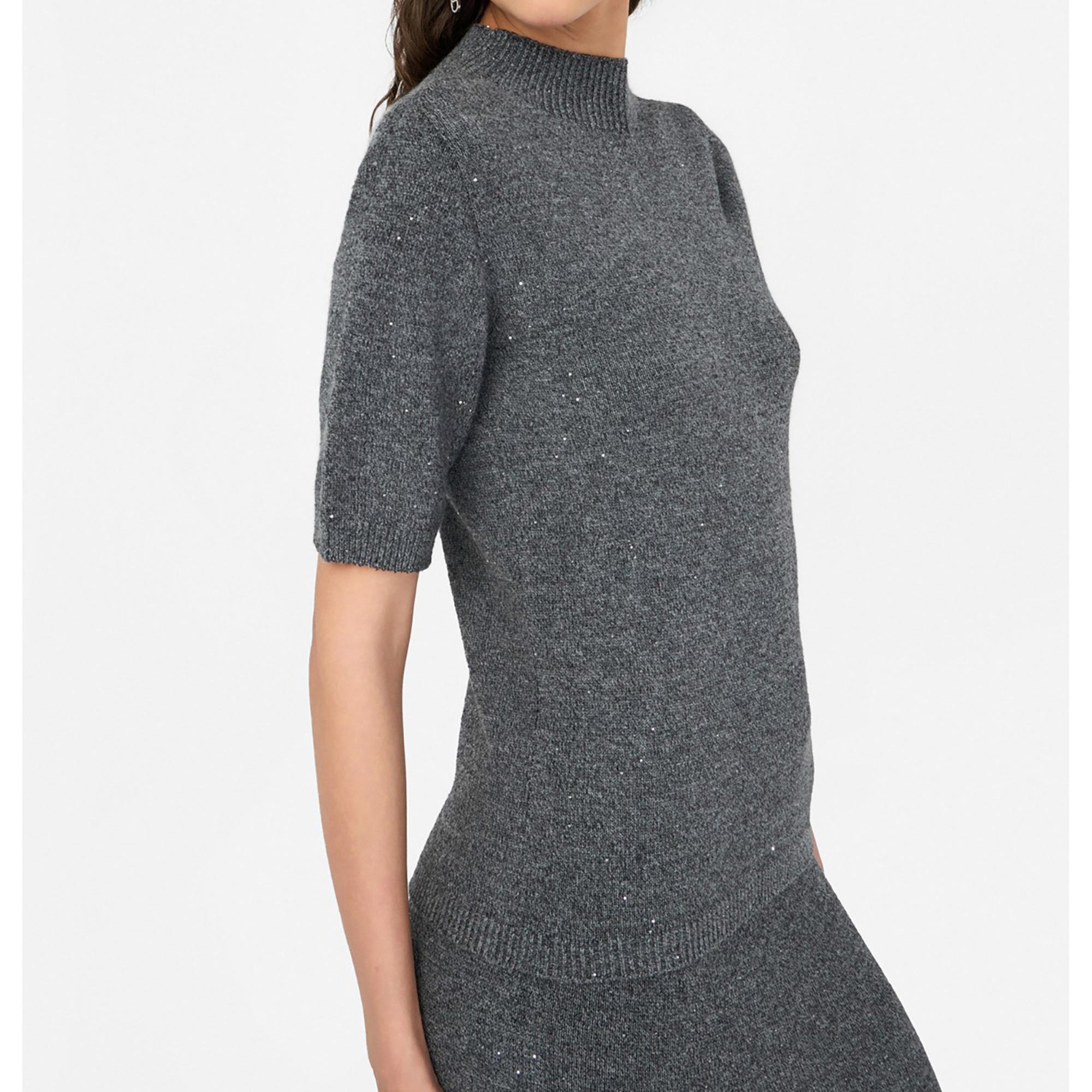 LIU JO Pullover Manica Corta Collo Alto  