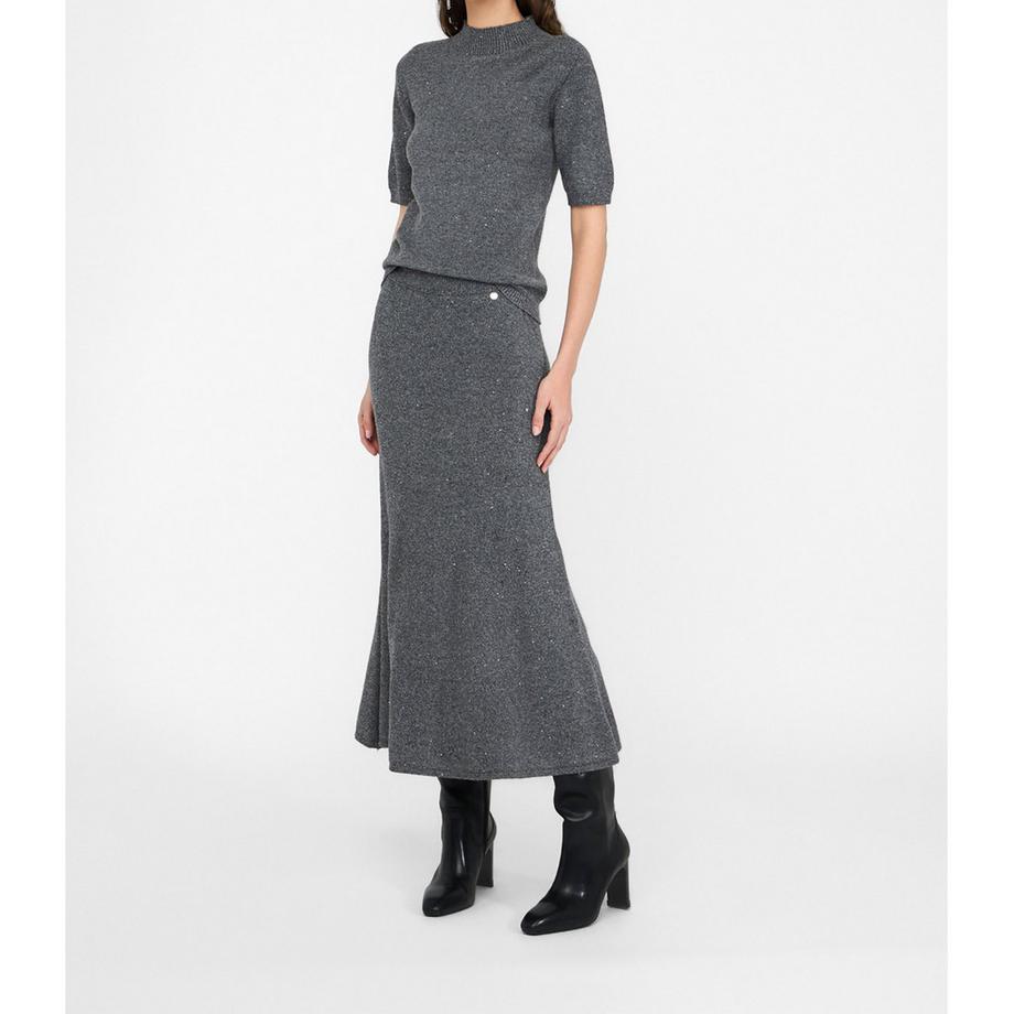 LIU JO Pullover Manches Courtes Col Montant  