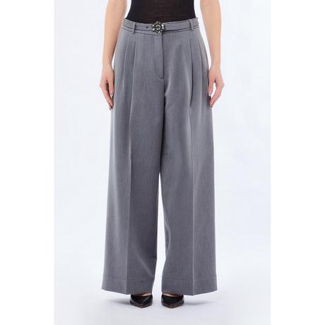 LIU JO Pantaloni Vita Alta Gamba Larga  