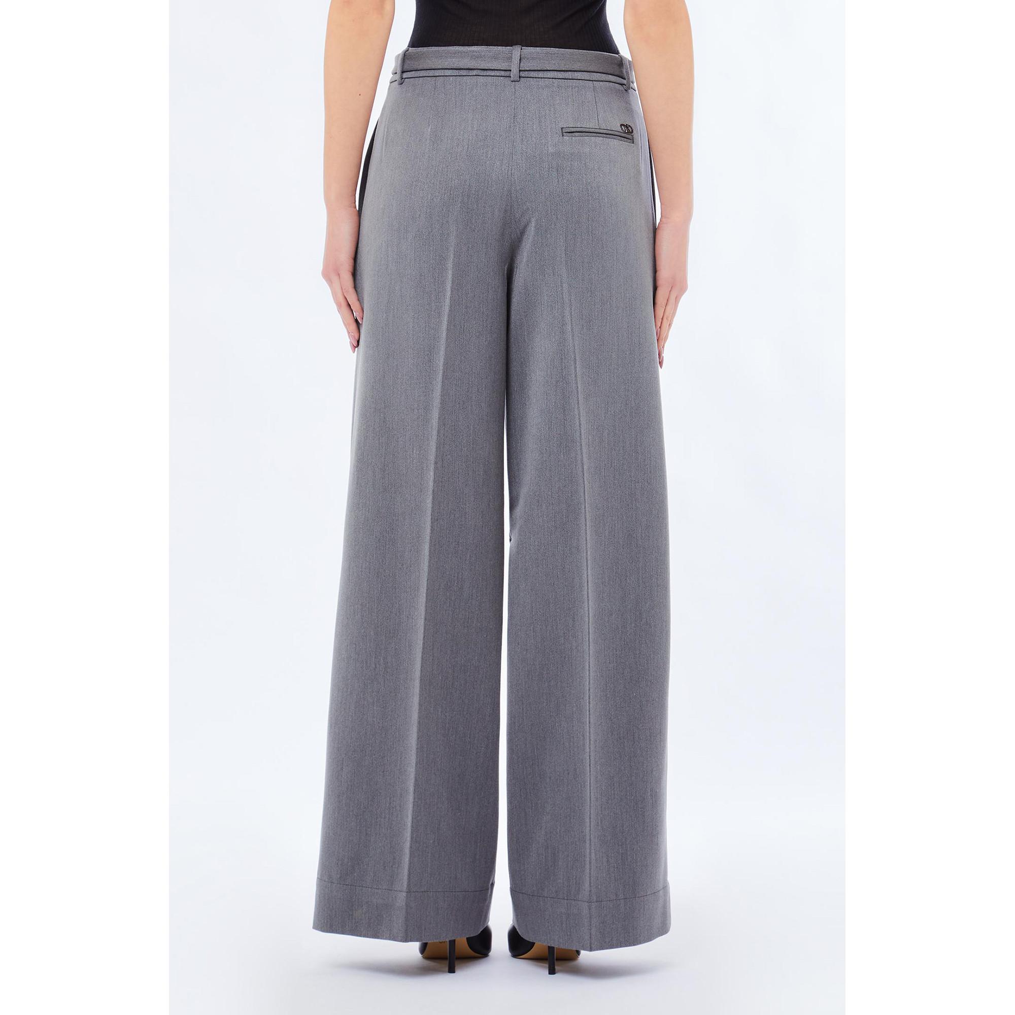 LIU JO Pantaloni Vita Alta Gamba Larga  