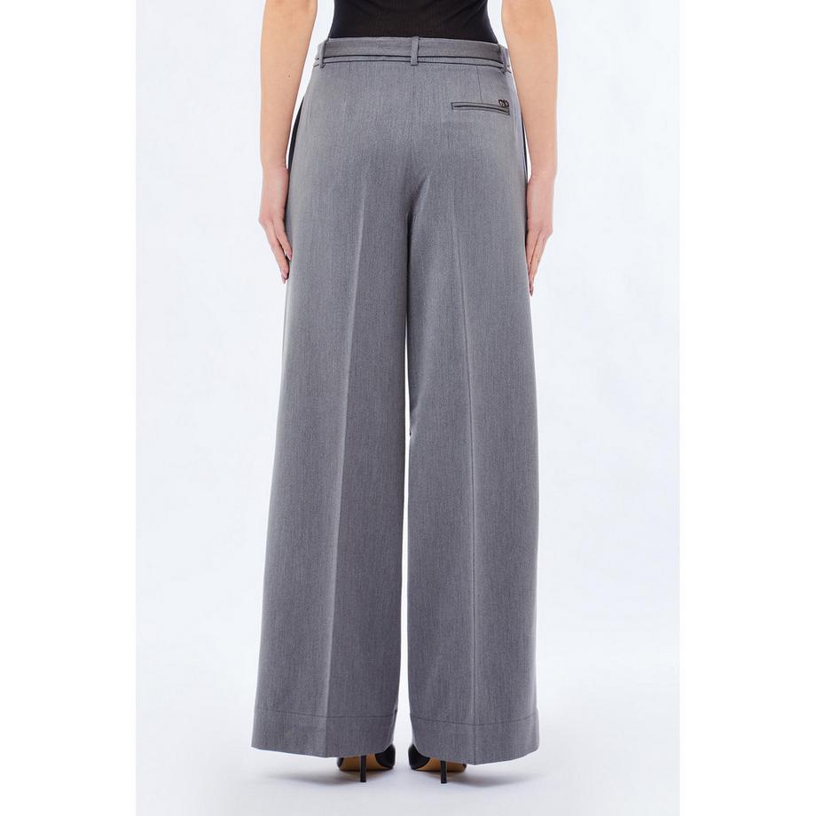 LIU JO Pantaloni plissé a gamba larga  